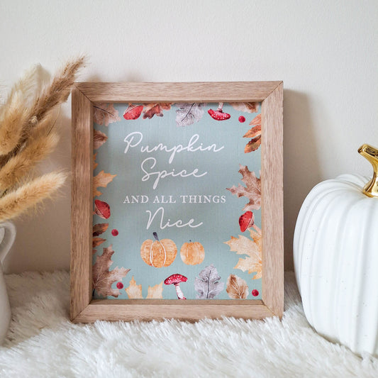 Pumpkin Spice Hanging Plaque