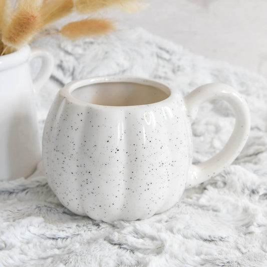 White Speckled Pumpkin Mug