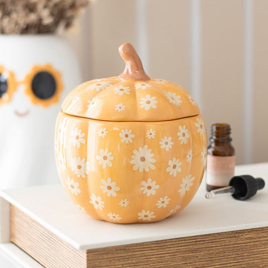 Floral Pumpkin Oil Burner