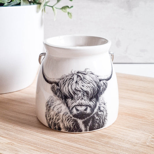 Highland Cow Tealight Lantern