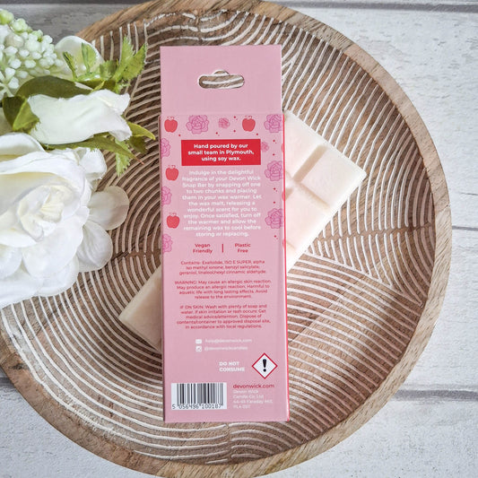 Peony & Blush Suede Mini Wax Melt Snap Bar