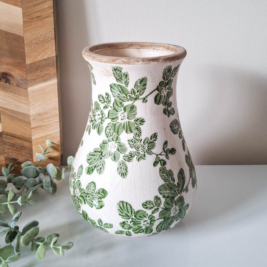 Green Clematis Bouquet Vase
