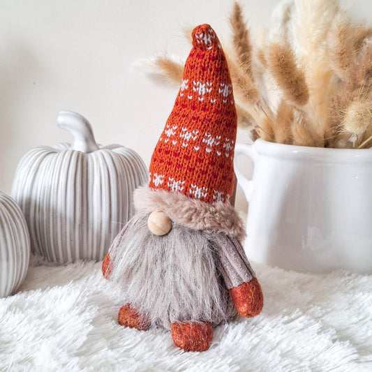 Autumn Burnt Orange Fabric Gonk