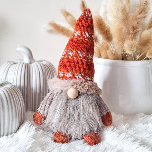 Autumn Burnt Orange Fabric Gonk
