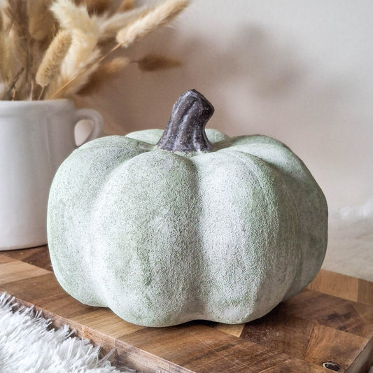 Rustic Terracotta Pumpkin Ornament