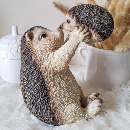 Mum & Baby Hedgehog Ornament