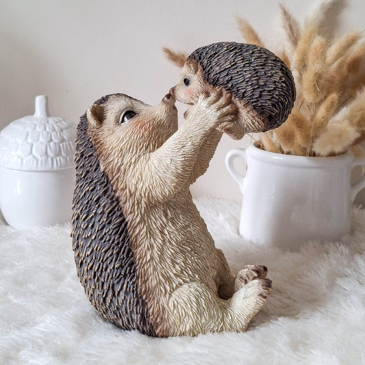 Mum & Baby Hedgehog Ornament