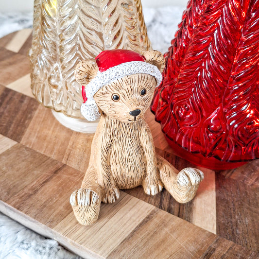 Mini Santa Bear Ornament