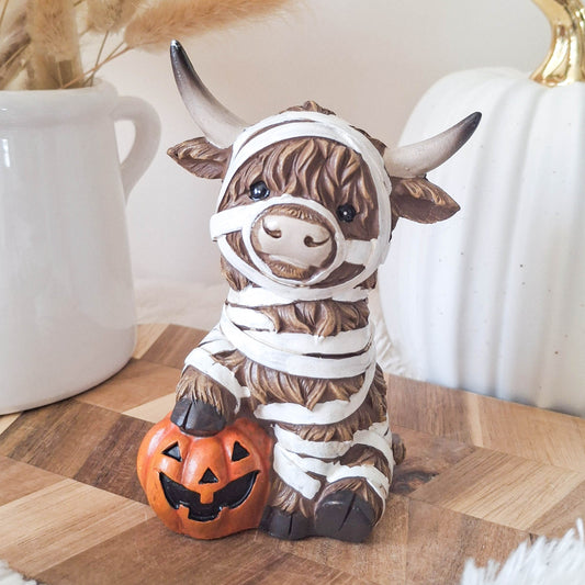 Halloween Fancy Dress Highland Cow Ornament