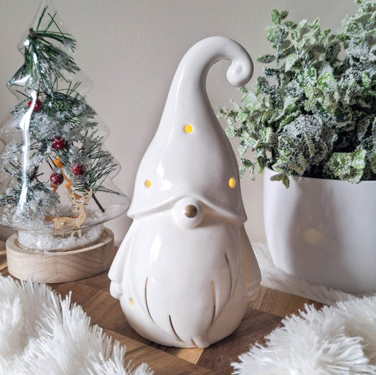 Frosty Gonk White LED Ornament