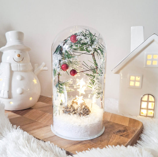Frosty Christmas LED Stars Dome