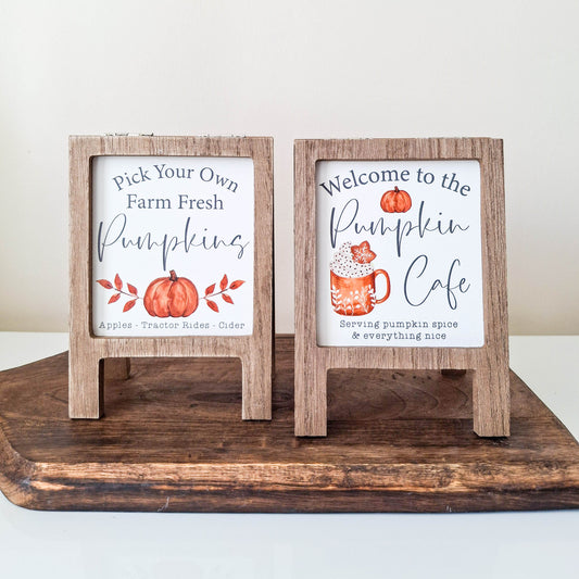 Pumpkin Mini A Frame Plaque
