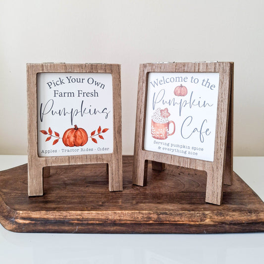 Pumpkin Mini A Frame Plaque