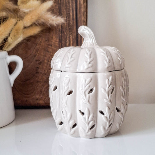 Beige Pumpkin Oil & Wax Warmer