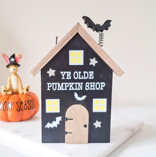 Ye Olde Pumpkin Shop Wooden Plaque