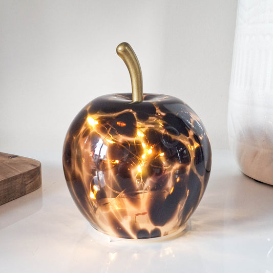 Tortoiseshell Glass LED Apple