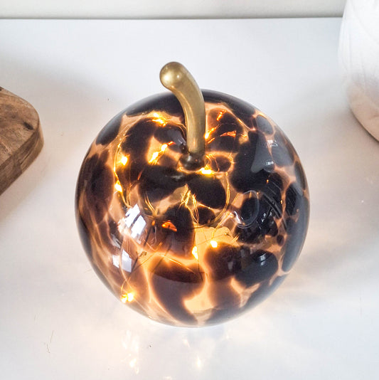 Tortoiseshell Glass LED Apple