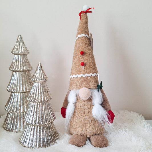 Tall Felt Gingerbread Gonk