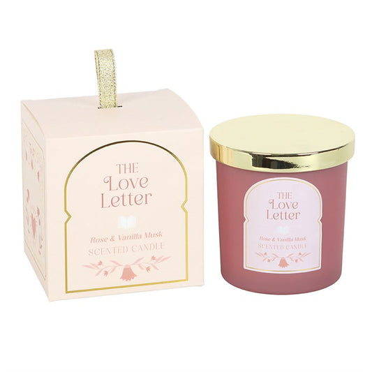 The Love Letter Rose & Vanilla Scented Candle