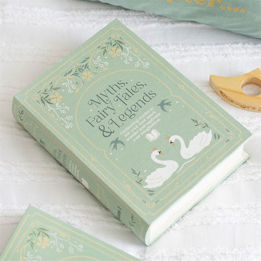 Myths Fairytales & Legends Green Book Shaped Storage Box