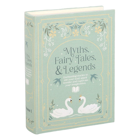 Myths Fairytales & Legends Green Book Shaped Storage Box