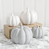 White Ceramic Pumpkin