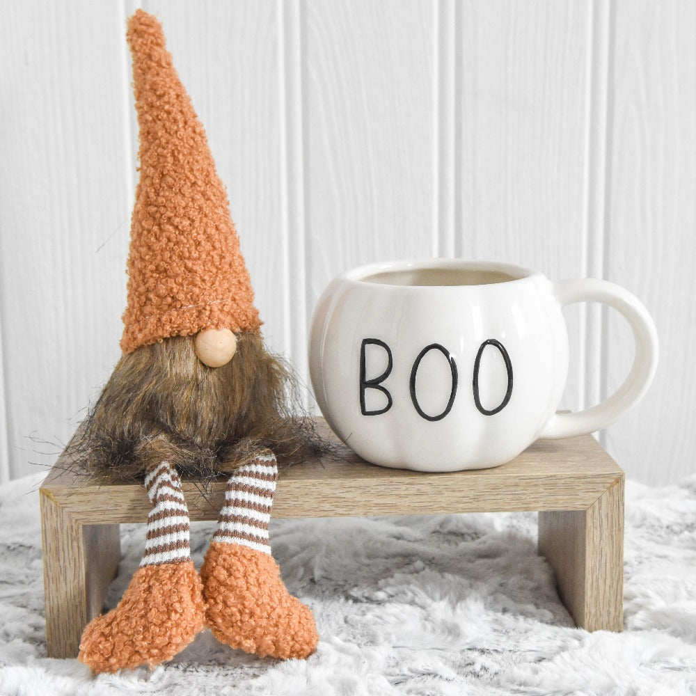 Boo Ceramic Pumpkin Mug