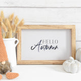 Hello Autumn Wooden Frame Sign