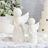 White Ceramic Angel Ornament