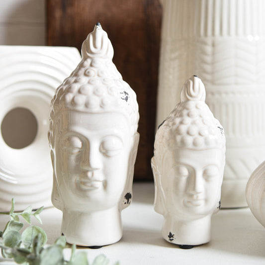 White Buddha Head Ornament