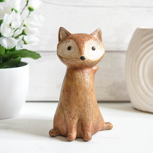 Small Country Fox Resin Figurine