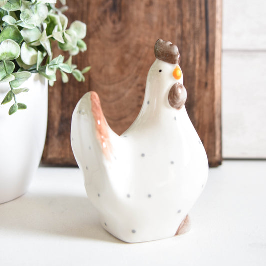 Polka Dot Chicken Ornament