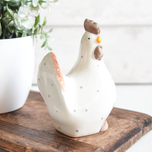 Polka Dot Chicken Ornament