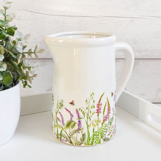 Meadow Flower Ceramic Jug