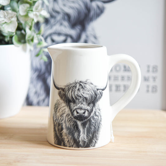 Highland Cow Milk Jug