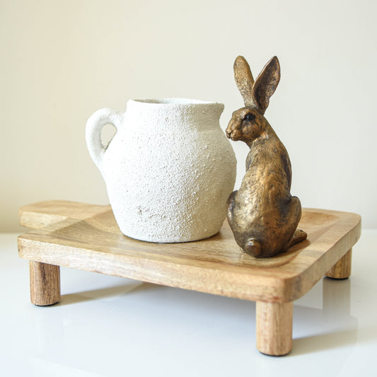 Mango Wood Display Tray with Feet