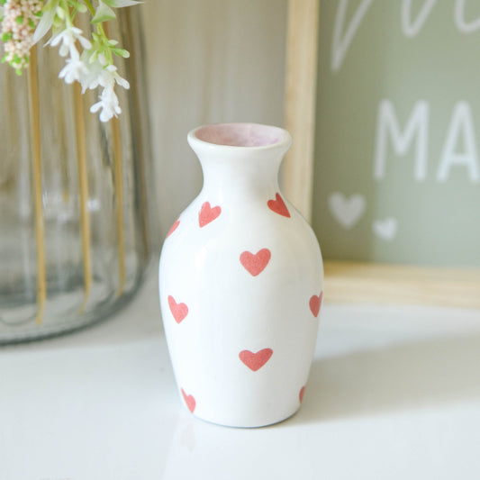 Mini Heart Bud Vase
