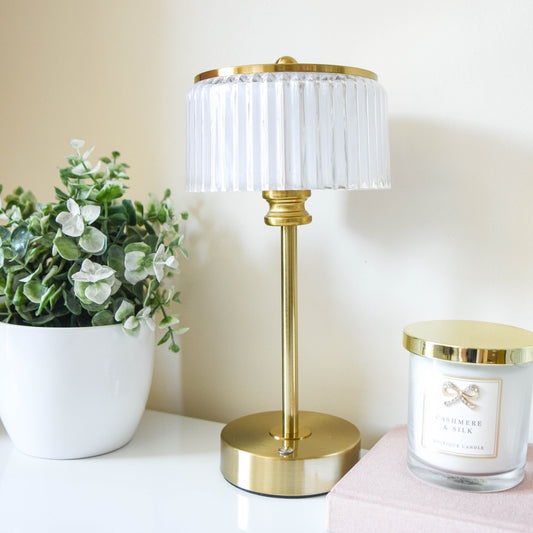 Gold USB LED Touch Table Lamp
