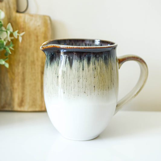 Dark Reactive Glaze Jug