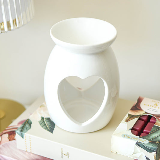 White Heart Oil & Wax Warmer