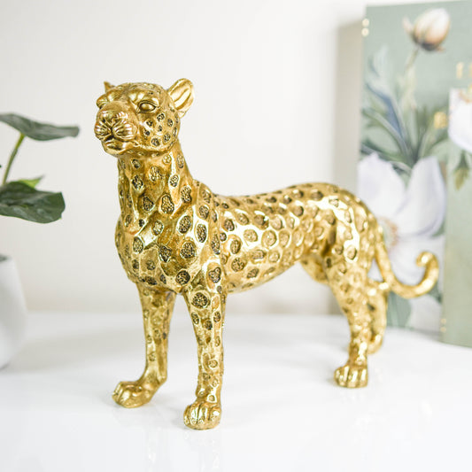 Standing Leopard Figurine