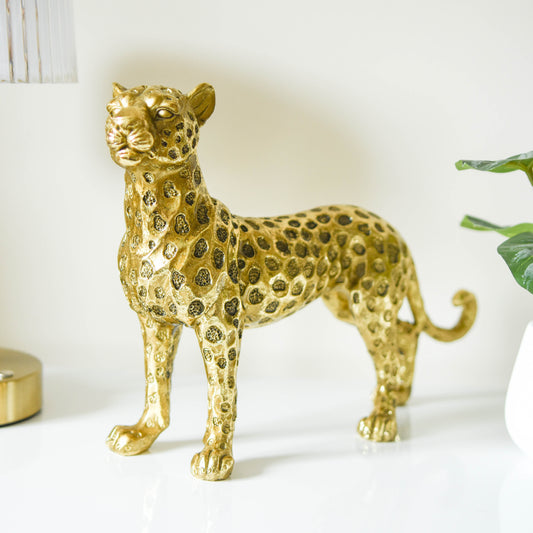 Standing Leopard Figurine