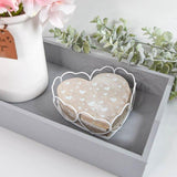 Sweetheart Coasters In Wire Holder