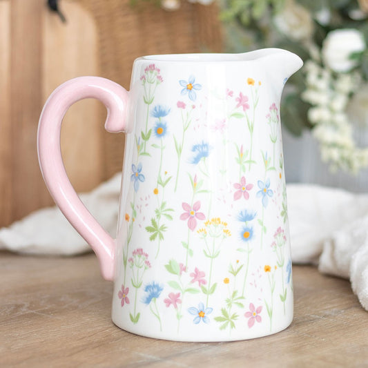 PRE-ORDER Floral Print Ceramic Flower Jug