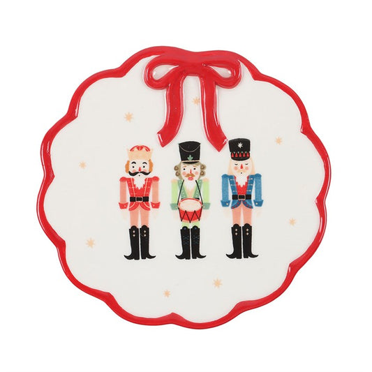 Nutcracker Trinket DIsh with Bow