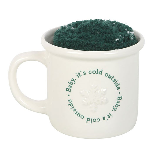Baby it's Cold Outside Mug & Socks Set