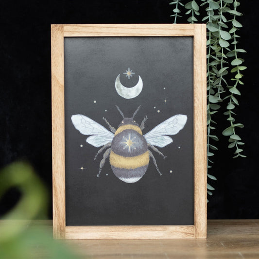 Forest Bee Framed Wall Art Print