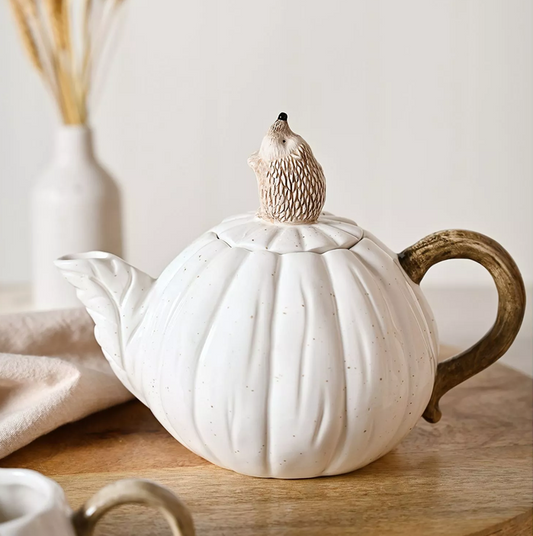 Pumpkin & Hedgehog Teapot