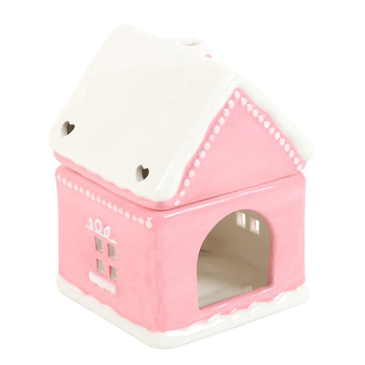 Pink Gingerbread House Oil & Wax Warmer