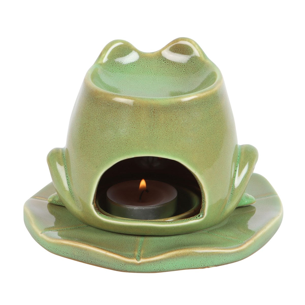 PRE-ORDER Frog Oil Burner on Lily Pad